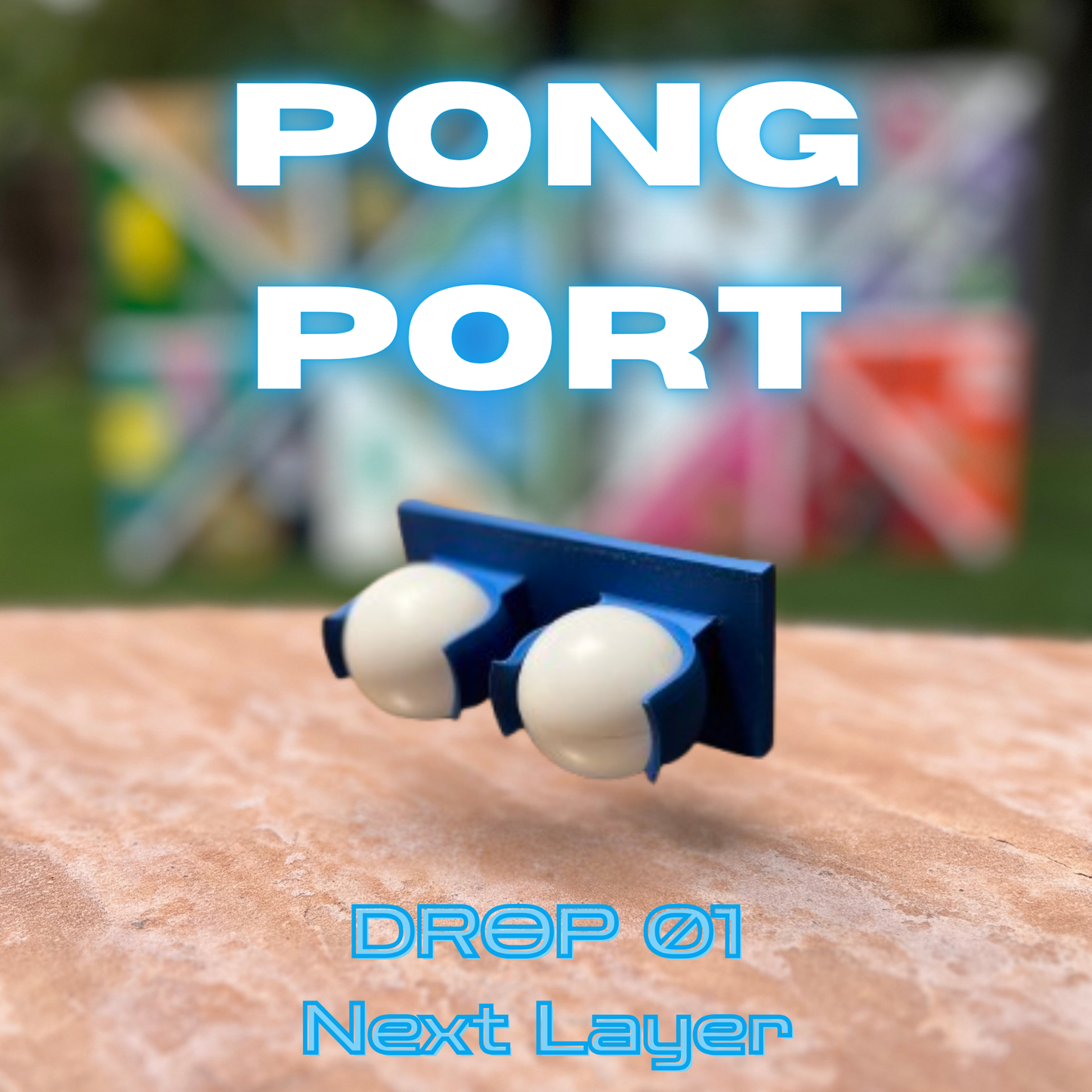 Pong Port - Ping Pong Ball Holder for Die & Beer Pong Tables