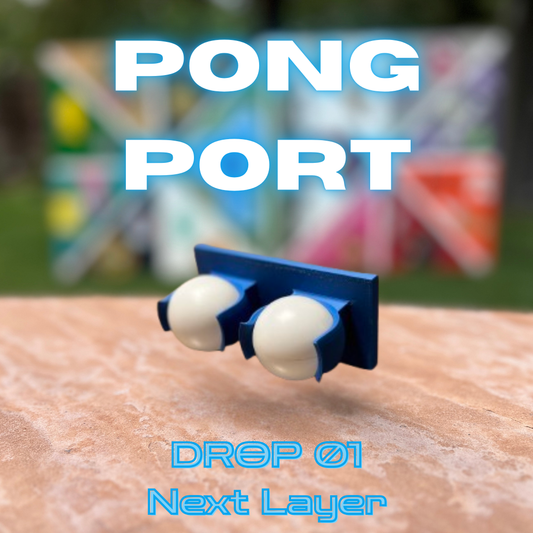 Pong Port - Ping Pong Ball Holder for Die & Beer Pong Tables